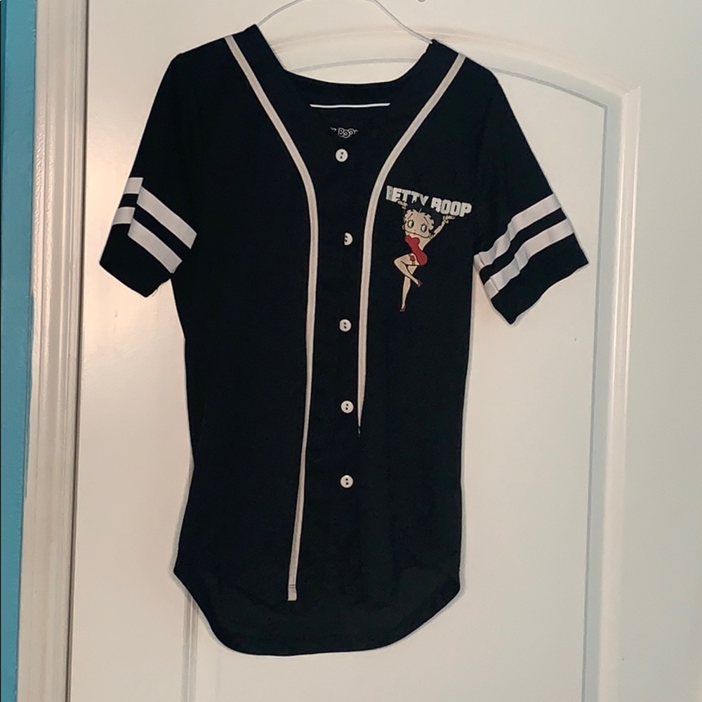 Betty Boop Baseball Style Top